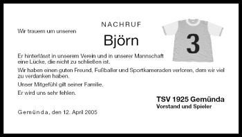 Anzeige von Björn  von MGO