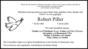 Anzeige von Robert Piller von MGO