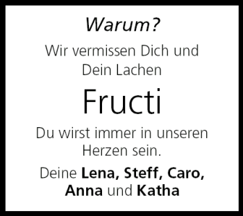 Anzeige von Fructi  von MGO