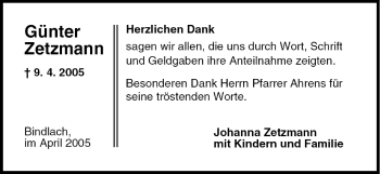 Anzeige von Günter Zetzmann von MGO
