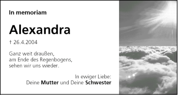 Anzeige von Alexandra  von MGO
