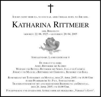 Anzeige von Katharina Rittmeier von MGO