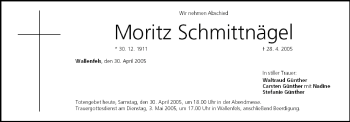 Anzeige von Moritz Schmittnägel von MGO