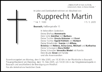 Anzeige von Rupprecht Martin von MGO