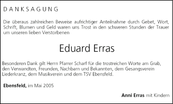 Anzeige von Eduard Erras von MGO