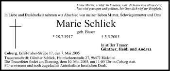 Anzeige von Marie Schlick von MGO