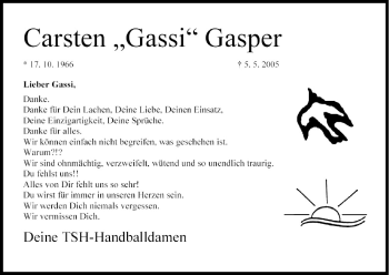 Anzeige von Carsten Gasper von MGO