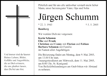 Anzeige von Jürgen Schumm von MGO