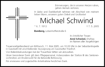 Anzeige von Michael Schwind von MGO