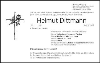 Anzeige von Helmut Dittmann von MGO
