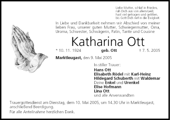 Anzeige von Katharina Ott von MGO