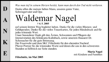 Anzeige von Waldemar Nagel von MGO