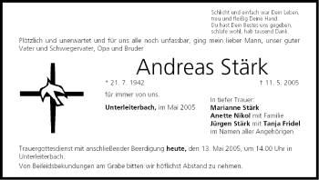 Anzeige von Andreas Stärk von MGO