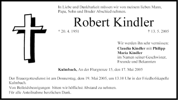 Anzeige von Robert Kindler von MGO