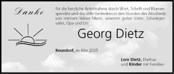 Anzeige von Georg Dietz von MGO
