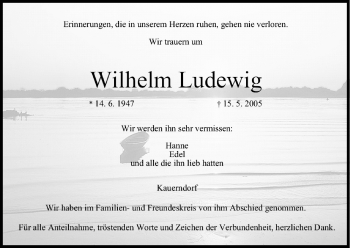Anzeige von Wilhelm Ludewig von MGO