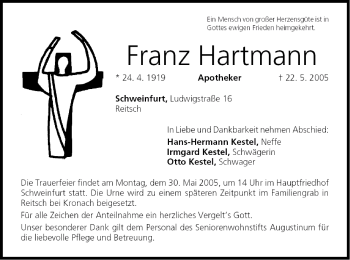 Anzeige von Franz Hartmann von MGO