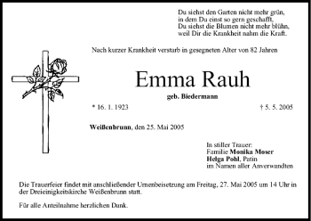 Anzeige von Emma Rauh von MGO