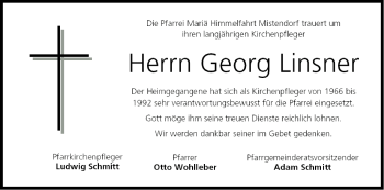 Anzeige von Georg Linsner von MGO