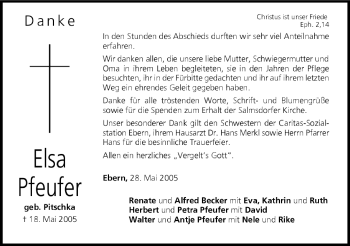 Anzeige von Elsa Pfeufer von MGO