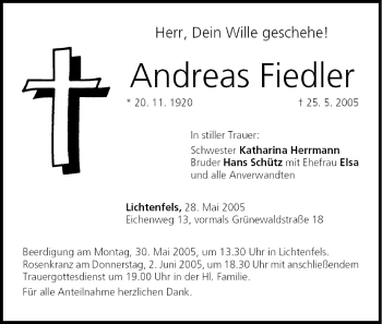 Anzeige von Andreas Fiedler von MGO
