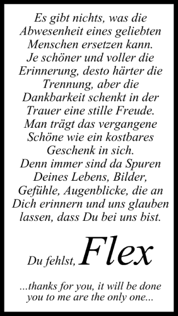 Anzeige von Flex  von MGO