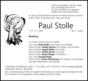 Anzeige von Paul Stolle von MGO
