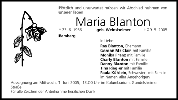 Anzeige von Maria Blanton von MGO