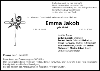 Anzeige von Emma Jakob von MGO