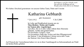 Anzeige von Katharina Gebhardt von MGO