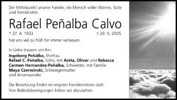 Anzeige von Rafael Penalba Calvo von MGO