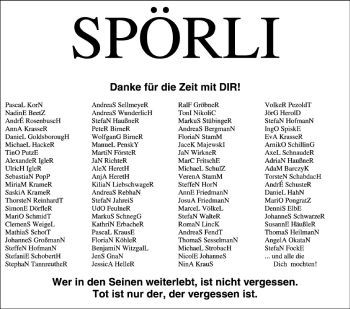 Anzeige von Andreas Spörl von MGO