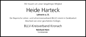 Anzeige von Heide Harteck von MGO