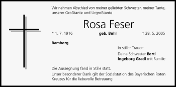Anzeige von Rosa Feser von MGO