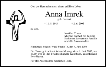 Anzeige von Anna Imrek von MGO