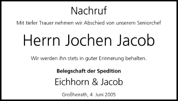 Anzeige von Jochen Jacob von MGO