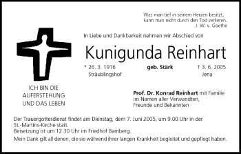 Anzeige von Kurugunda Reinhart von MGO
