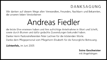 Anzeige von Andreas Fiedler von MGO