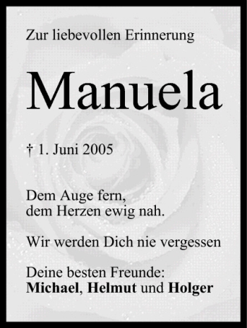Anzeige von Manuela  von MGO