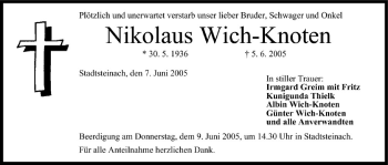 Anzeige von Nikolaus Wich-Knoten von MGO