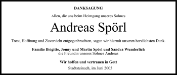 Anzeige von Andreas Spörl von MGO