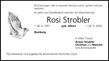 Anzeige von Rosi Strobler von MGO