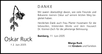 Anzeige von Oskar Ruck von MGO