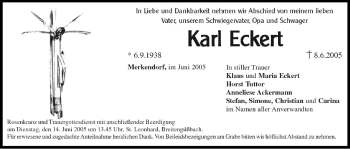 Anzeige von Karl Eckert von MGO