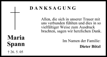 Anzeige von Maria Spann von MGO