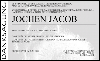 Anzeige von Jochen Jacob von MGO