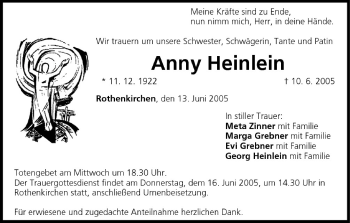 Anzeige von Anny Heinlein von MGO