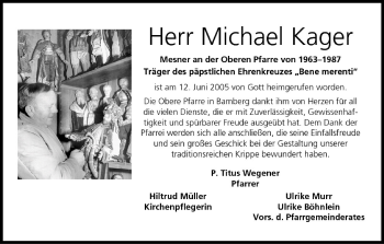 Anzeige von Michael Kager von MGO
