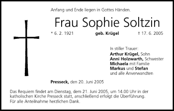 Anzeige von Sophie Soltzin von MGO