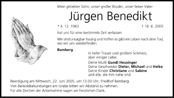 Anzeige von Jürgen Benedikt von MGO